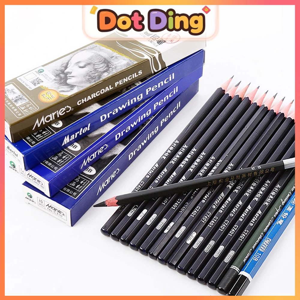

[DOTDING] Pensil Maries Ujian Nasional - 1 Batang (2B/4B/6B/8B/12B/14B) Ujian & Seni dengan A400