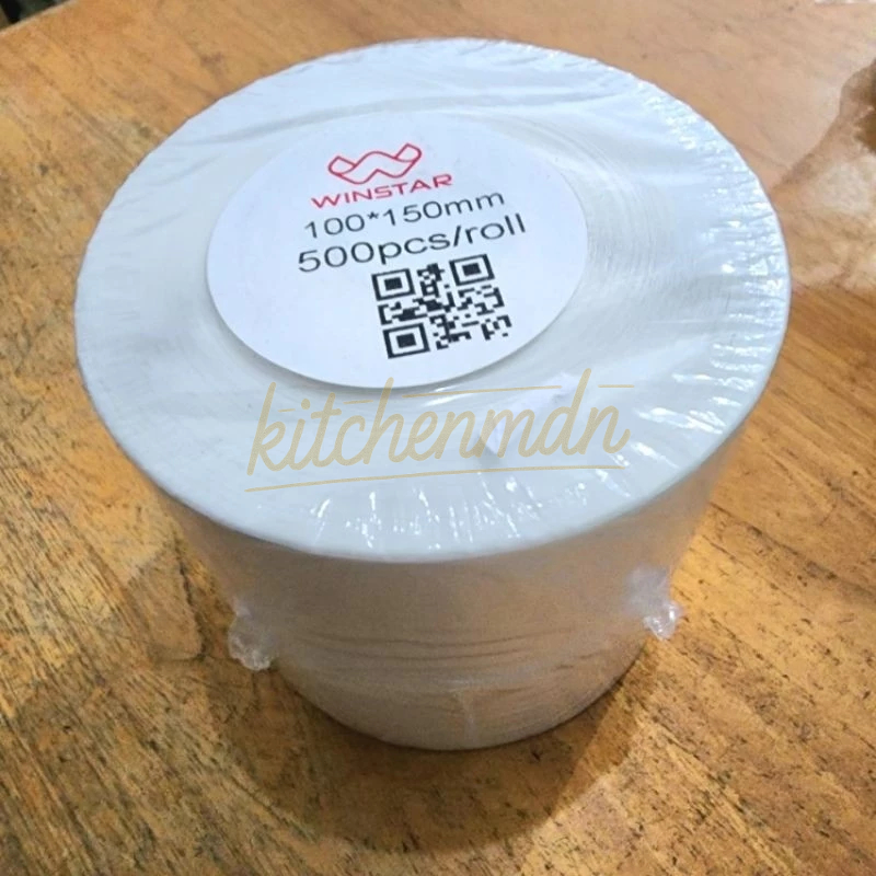 

Sticker Barcode Kertas Label Thermal 150x100mm isi 500 Lembar Resi - KitchenMdn