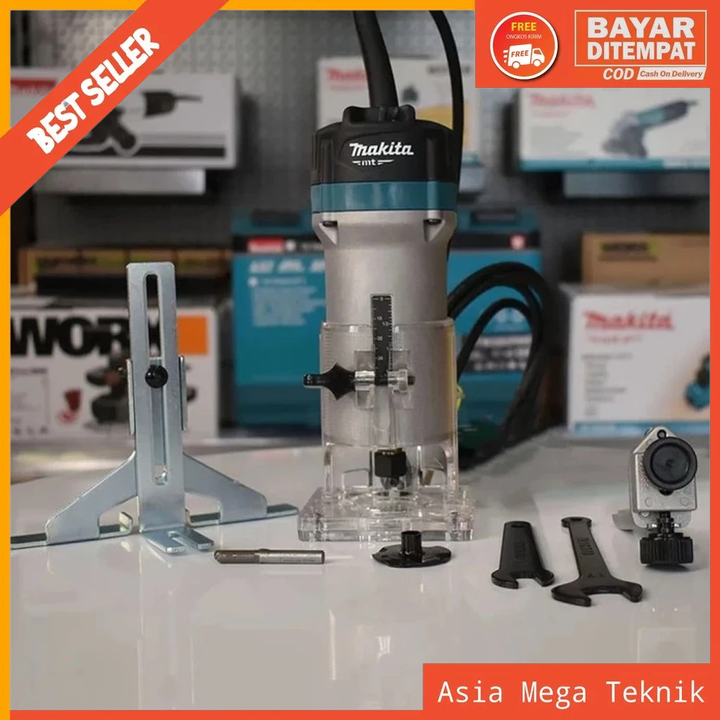 TRIMMER MAKITA M3701B / MT 370 Maktec MT370 Maktec Mesin Profil Router Trimmer Kayu MIKAYO