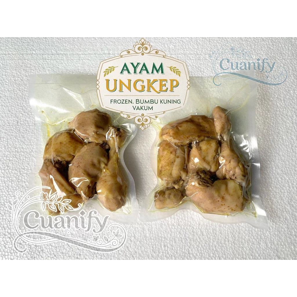 

Ayam Ungkep Frozen – Bumbu Kuning Rempah Melimpah, Kemasan Vakum (500gr, 5 Potong)