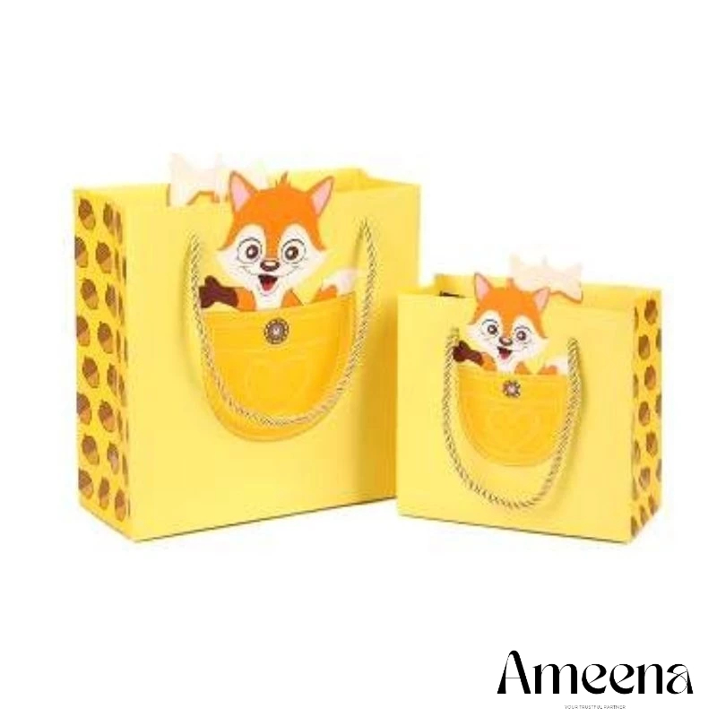 

[Satuan] Paperbag Motif Animal Warna Pastel Big Size