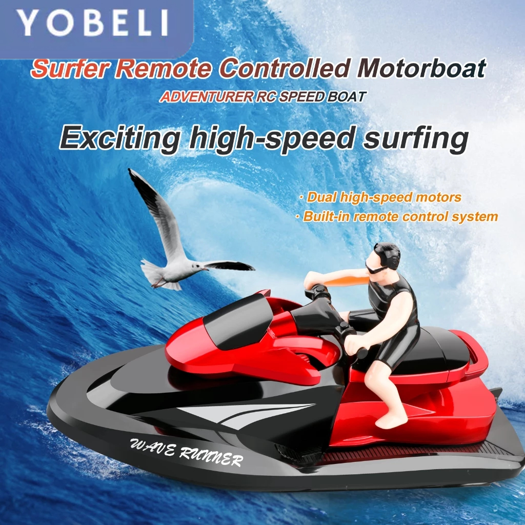 Mainan RC Jet Ski 2.4GHZ  Remote Control SpeedBoat Motorboat Rc Speed Boat Jet Ski
