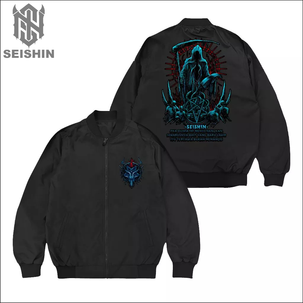 Seishin Bomber Sin Satanic jika dunia ini menyenangkan black jacket