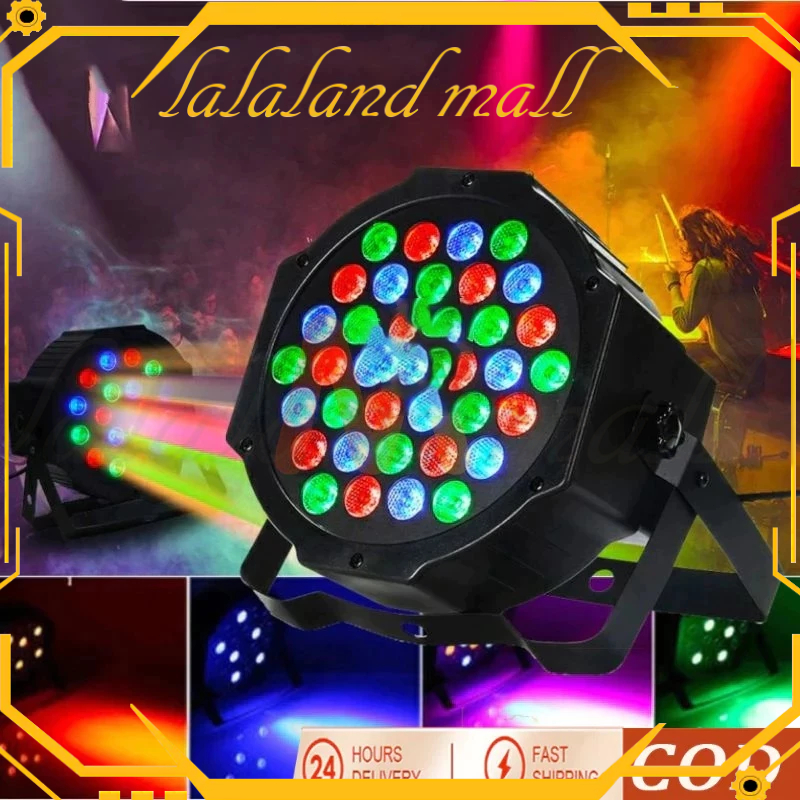 ✌Harga Minimum✌COD 18w/36w lampu sorot panggung disco sensor suara/lampu panggung rgb/par light/lamp