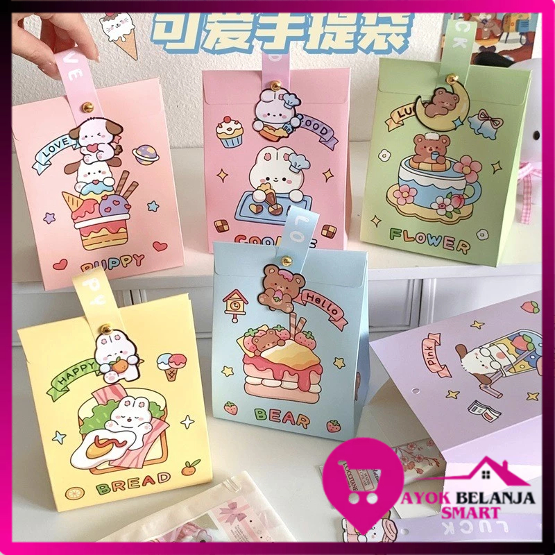 

ABS Goodie Bag Ulang Tahun Anak Motif Kartun Kotak Kado Tas Bingkisan Hadiah Hampers Ulang Tahun Anak Paper Bag Karakter Kotak Souvenir Box Kue Tentengan Souvenirs Party Supplies