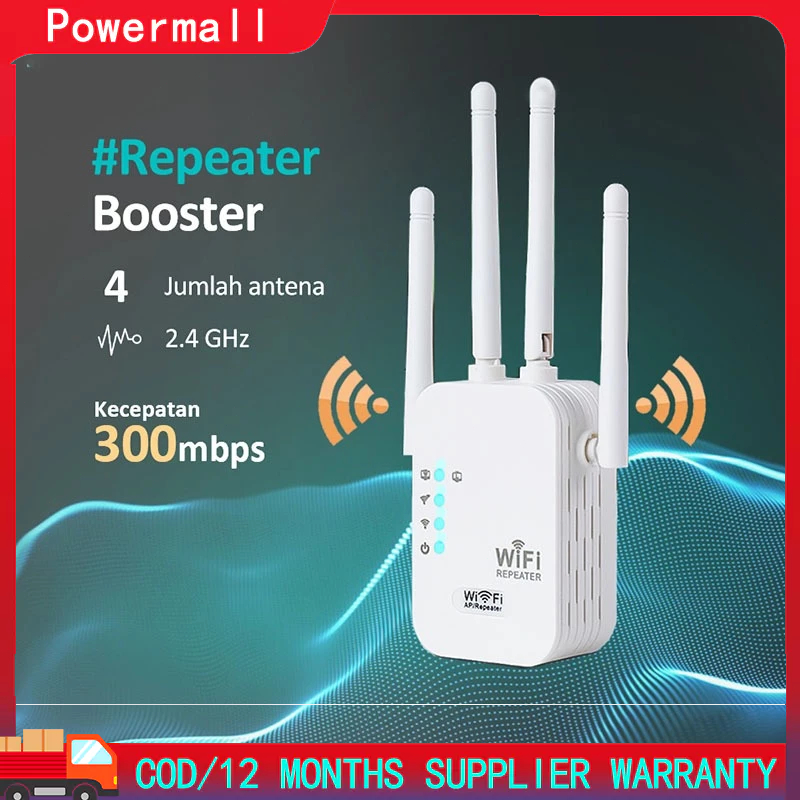 COD 300M dual-band 2.4G WIFI Repeater Wireless Wifi Range Extender Router Repeater-MJD 4 Antena