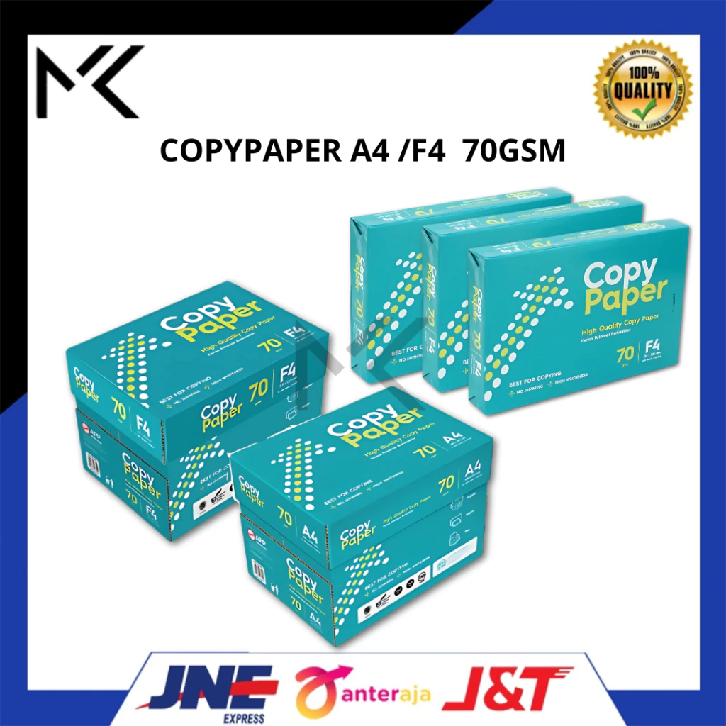 

KERTAS HVS COPYPAPER A4 DAN F4 70GSM ISI 500 LEMBAR