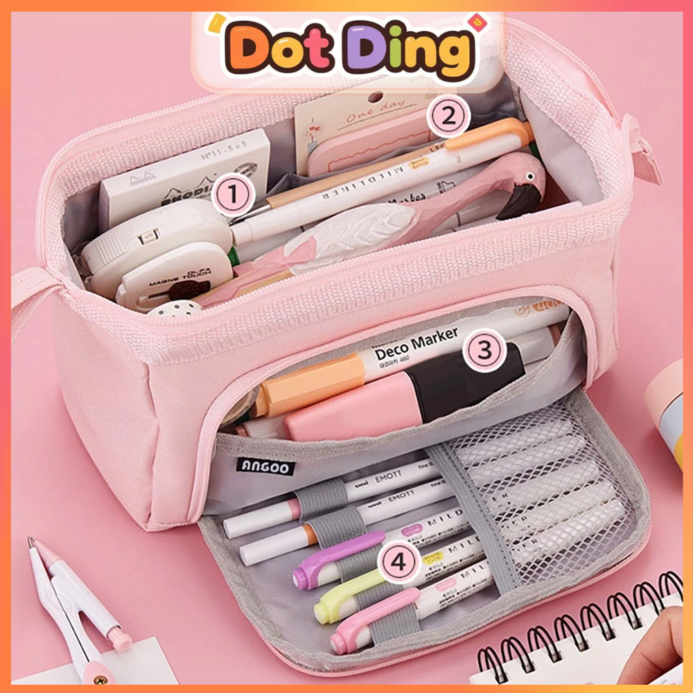 

[DOTDING] Kotak Pensil Kapasitas Super Tas Penyimpanan Multifungsi Kapasitas Basar Cocok Untuk Sekolah/Kantor Q050