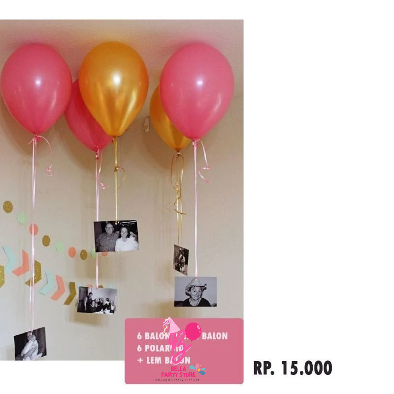 paket dekorasi ultah | paket dekorasi anniversary | kado anniversary custom |  foto polaroid