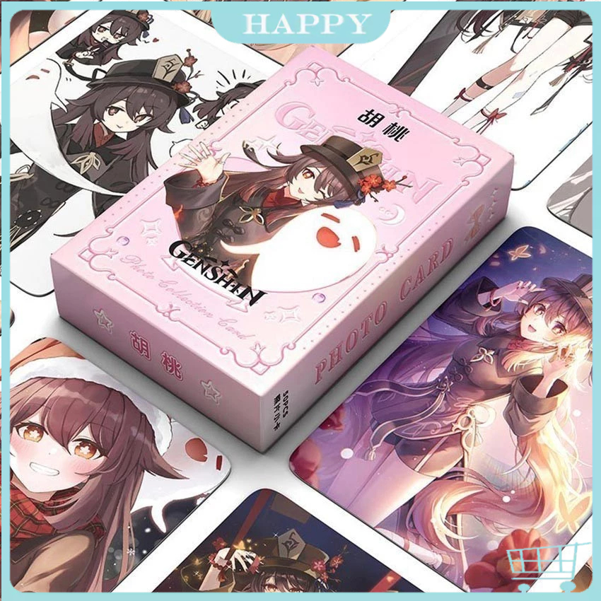 Ready-50PCS Hologram Pack Photocard Genshin Impact Photocard Lomocard Furina Leosley Neuvillette HuT