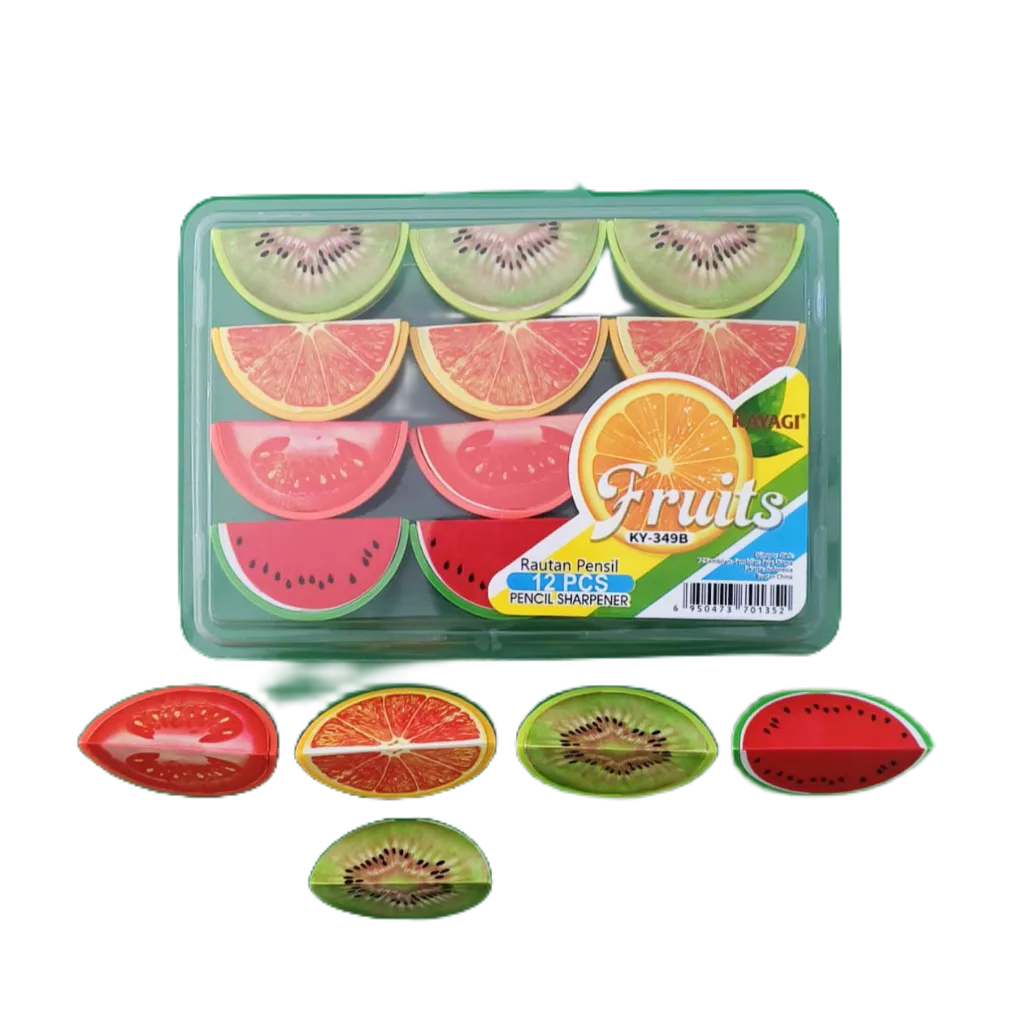 

Rautan / Serutan 1 Hole Motif Buah / Bola (12pc)