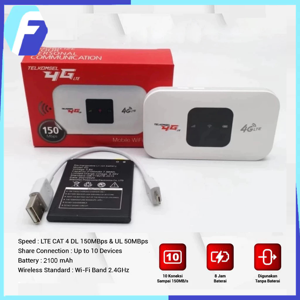MIFI MODEM WIFI 4G UNLOCKOPERATOR Perdana / 150Mbps 4G/5G Portable Mobile WiFi USBMobile WiFi Modem 