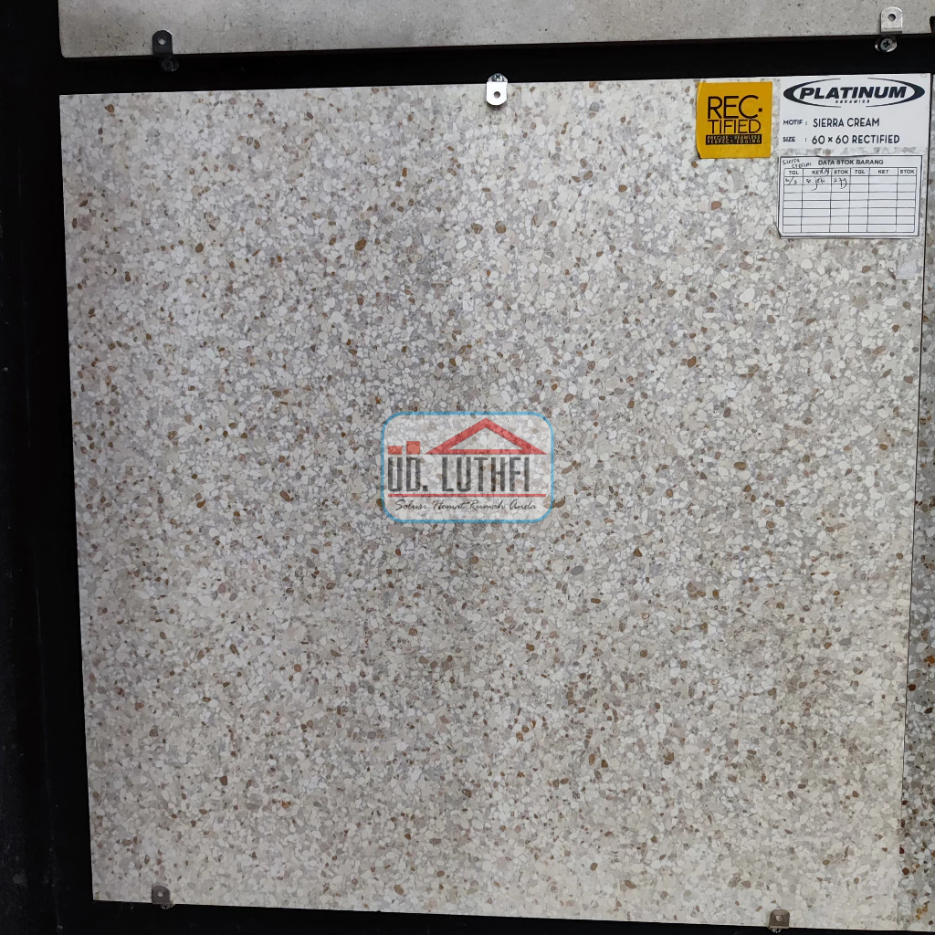 Keramik Lantai Kasar 60x60 Platinum Sierra Cream