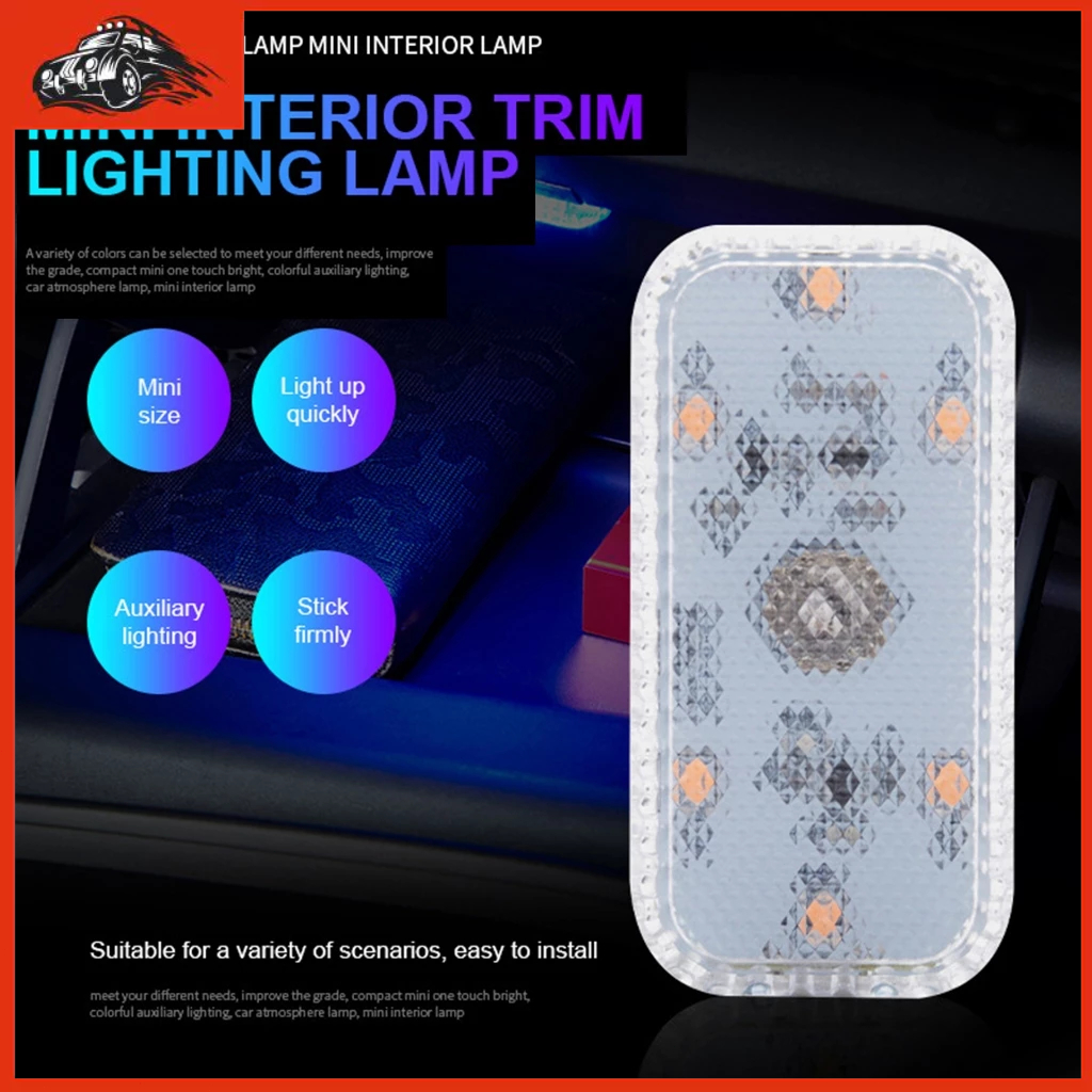 Lampu Sentuh LED Mobil Lampu Plafon Mobil lampu Tempel Tanpa Kabel Mobil