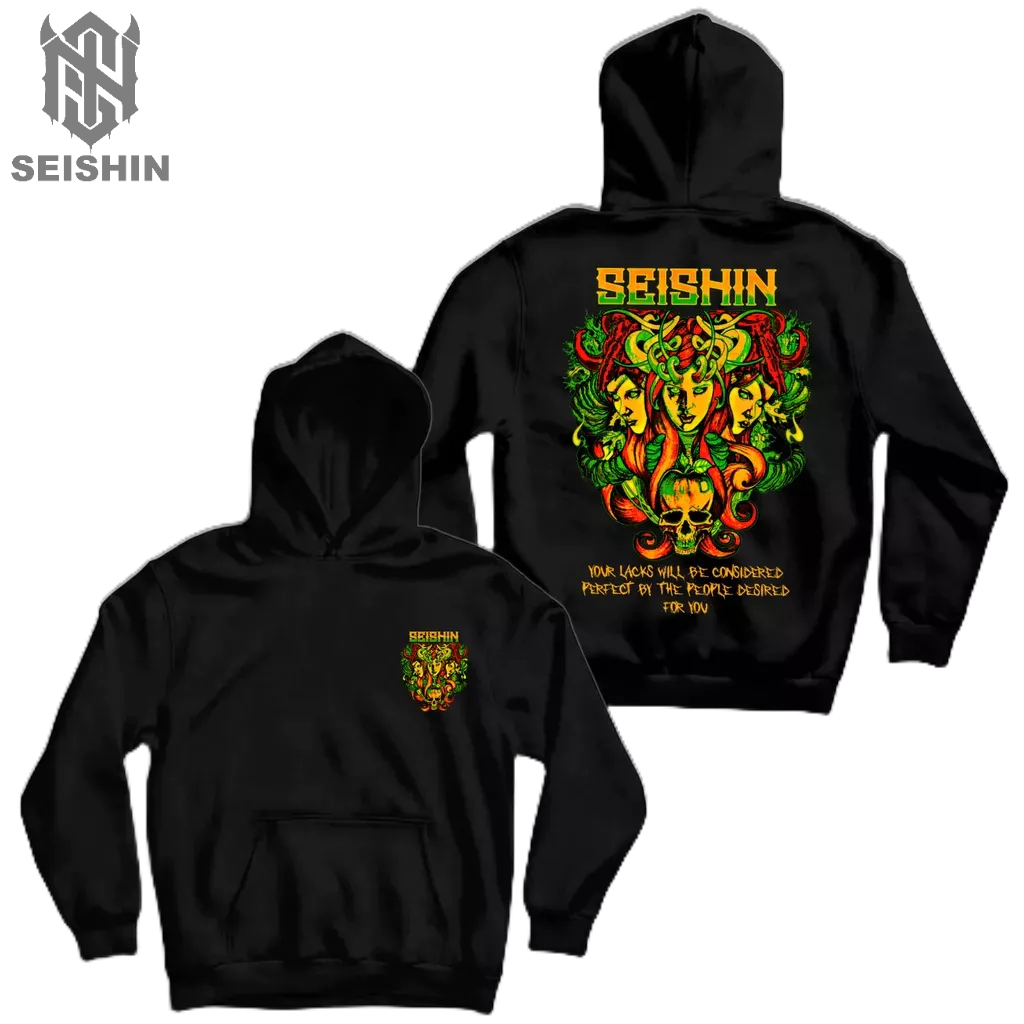 Seishin Hoodie Satanic girlls your lacks sweter unisex black