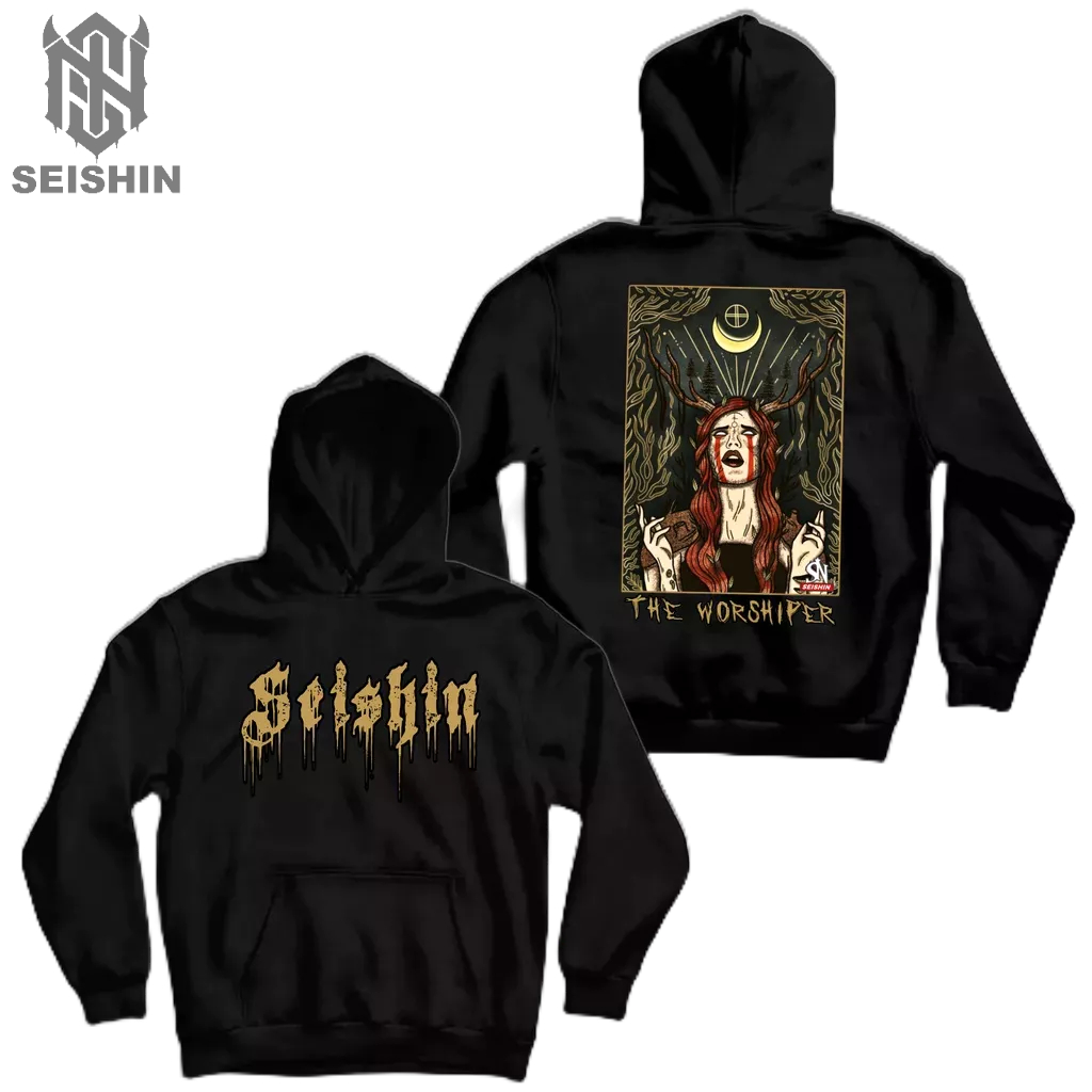 Seishin Hoodie The warshiper sweter unisex black