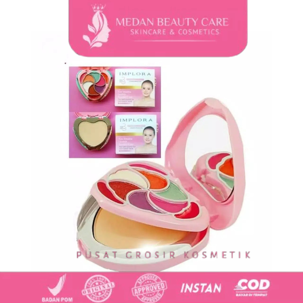Implora Model Love Eyeshadow Lipstic Powder Cake