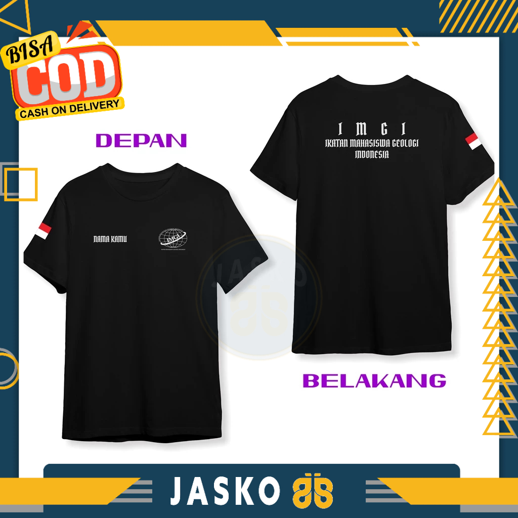 Baju Tshirt IMGI Ikatan Mahasiswa Geologi Indonesia Gratis Nama Kamu DB Kaos Distro