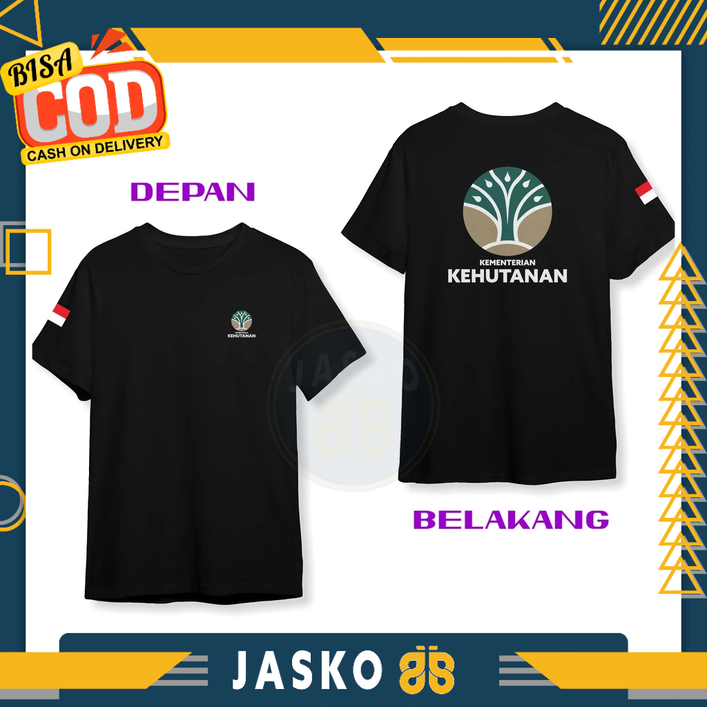Baju Tshirt Logo Kementrian Kehutanan Terbaru DB Kaos Distro