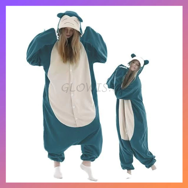 KOSTUM POKEMON CHARIZARD PIKACHU SNORLAX PIYAMA ONESIE KIGURUMI DEWASA