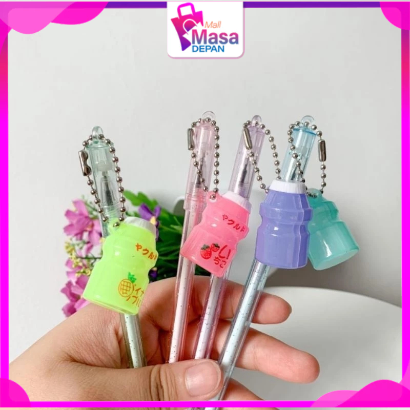 

MMD Pena Gantungan Botol Minuman Pulpen Lucu Gantungan Botol Blue Ink Gel Bisa di Hapus Bolpoin Tinta Gel Cair Erasable Pen Pulpen Gantungan Lucu
