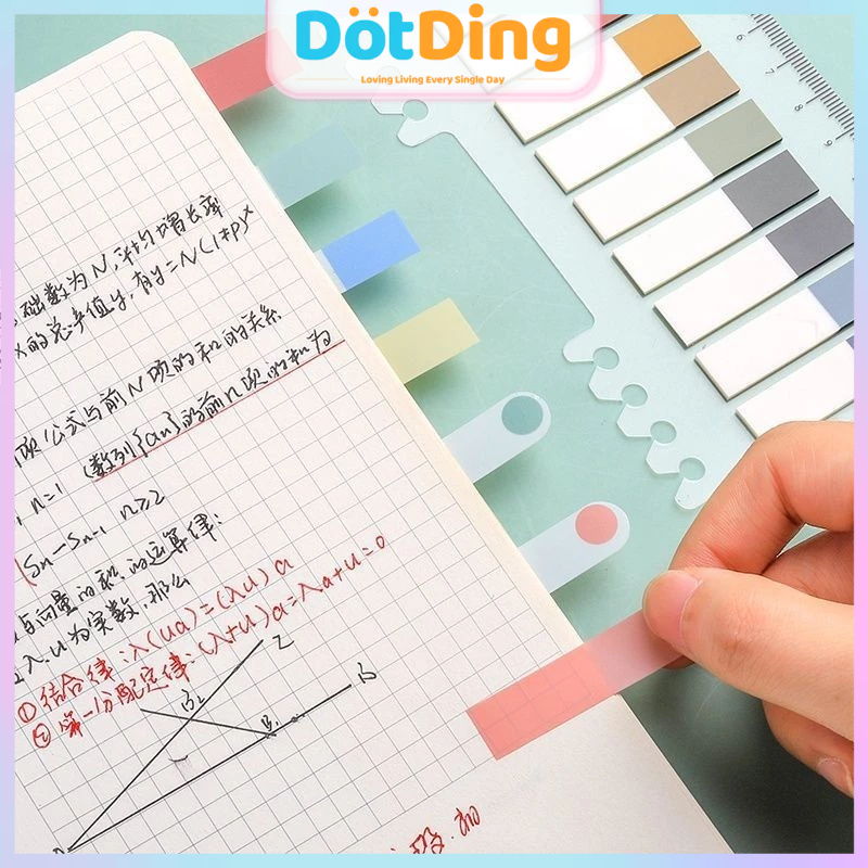 

[DOTDING] Stiker Indeks PET Vintage 200 Lembar - Berengser Praktis & Tahan Air untuk Scrapbook/Jurnal Harian A543