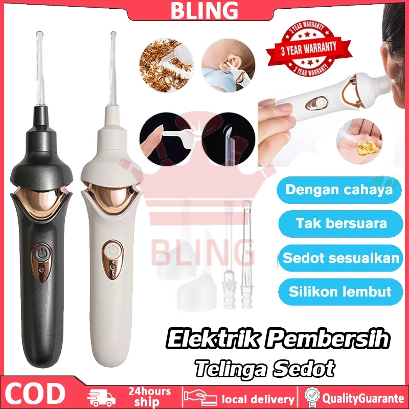 Alat Pembersih Telinga Sedot Elektrik Bayi Isi Ulang Korek Kuping Led Anak-anak Alat Sedot Kotoran T
