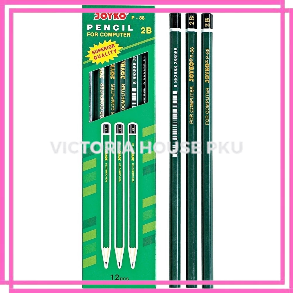 

VHP - 1 Pcs Pensil 2B Joyko P-88 Hijau