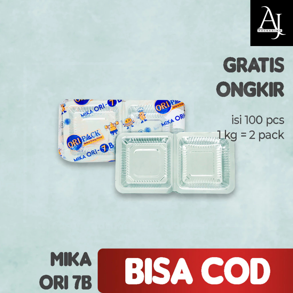 Box Mika Kue Kecil 7B Klepon Jajanan Pasar Kemasan Plastik Bening Murah 100pcs