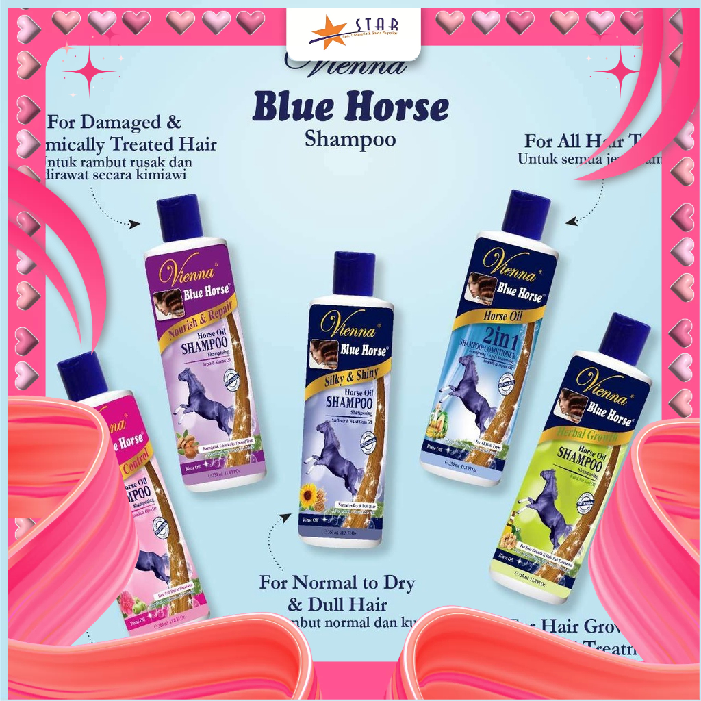 * STAR *  Vienna Shampo kuda 350ml(memanjangkan/menumbuhkan rambut)