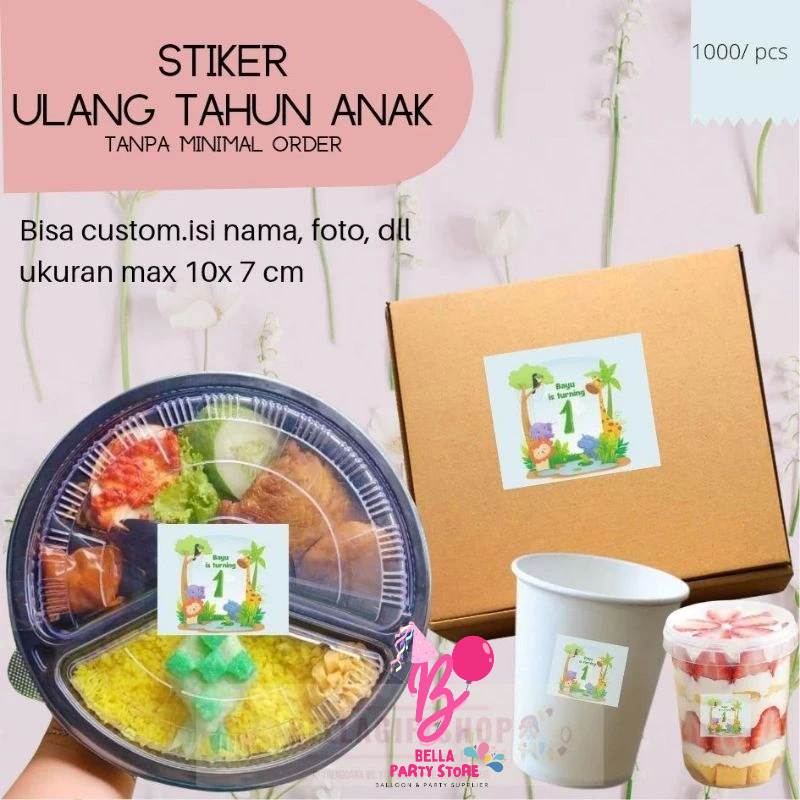 

10 stiker custom bisa request thema dan tulisan free design