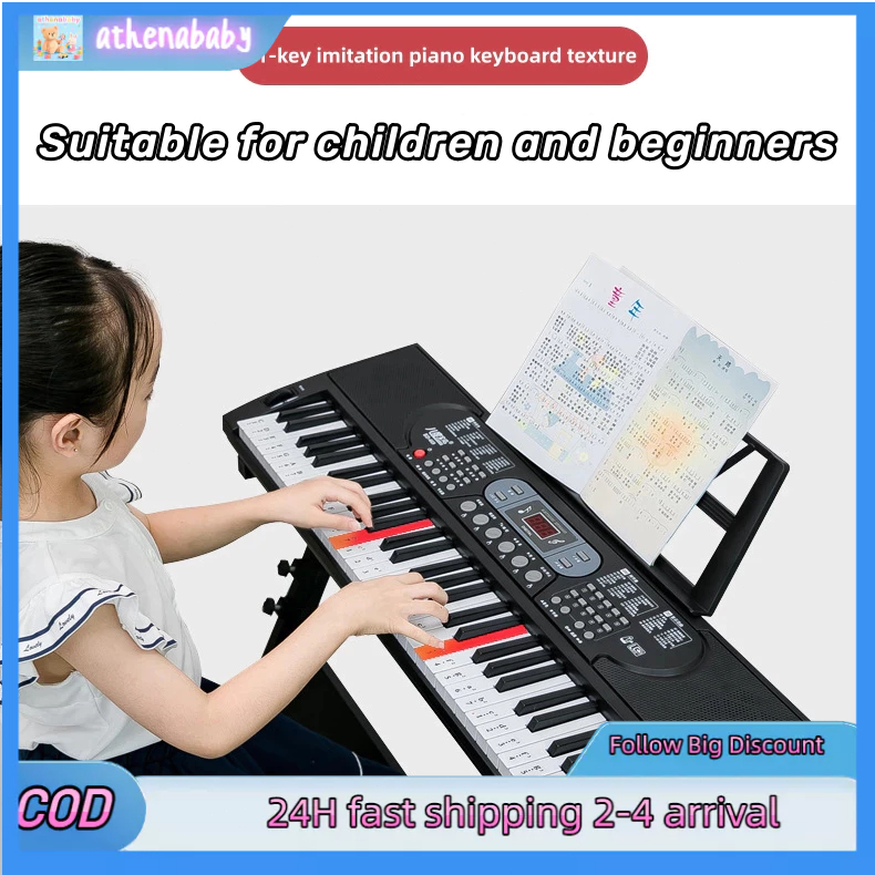 【COD】61 Keys Piano Elektronik/Keyboard Elektrik Cerdas/Piano Elektronik Multifungsi/Keyboard Untuk P