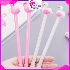 

MMD Pena Karakter Flaminggo Pulpen Gel Karakter Burung Bangau Lucu Alat Tulis Sekolah Kantor ATK Pena 3D Pulpen Murah