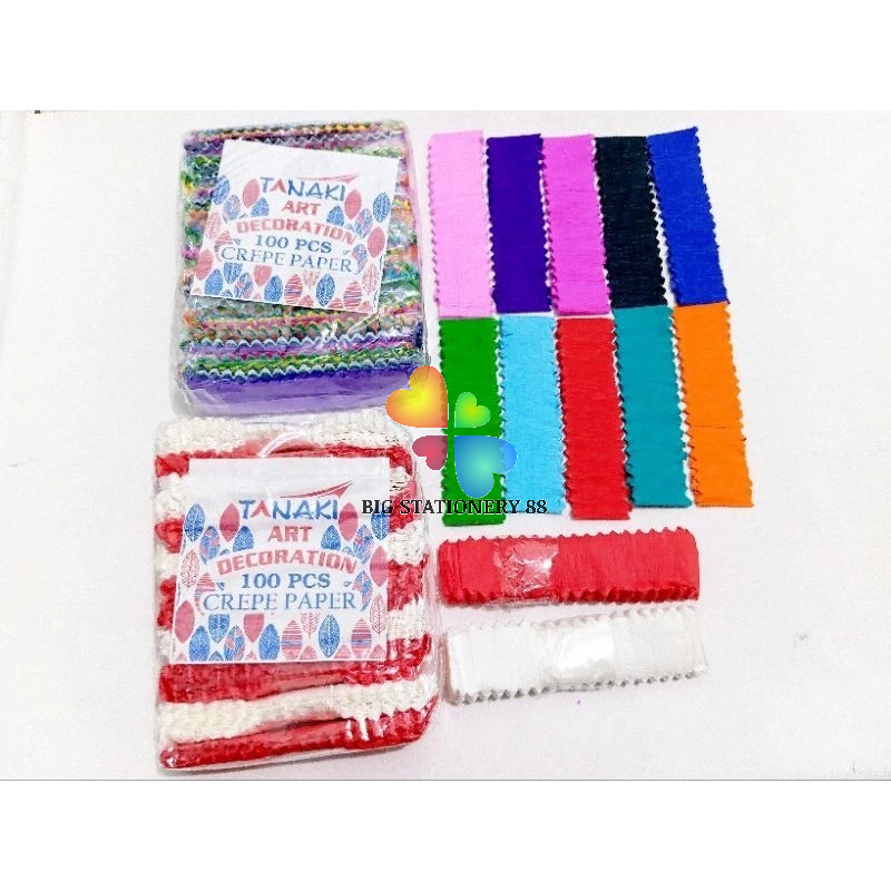 

KERTAS KREP/KERTAS KREP POTONG WARNA WARNI MERAH PUTIH/KERTAS DEKORASI PESTA