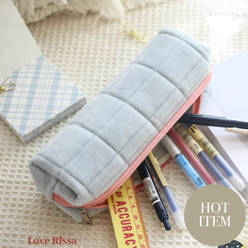

[RISSA] Pouch Marshmallow Cute Pencil Pouch Kecil Tempat Pensil Lucu Kotak Pensil Tempat Makeup Mini Kantong Kecil Alat Sekolah Kantor Lucu Zipper Love Rissa