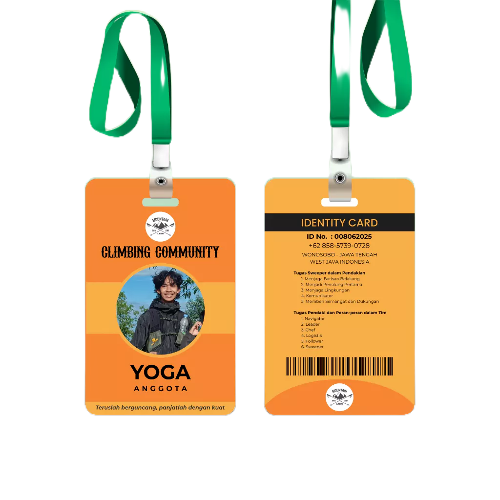 

Id Card/Membercard ID card PVC Bahan Tebal CUSTOM (minimal 20pcs)