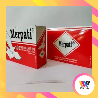 

AMPLOP TANGGUNG MERPATI MERAH 152mm X 90mm isi 100