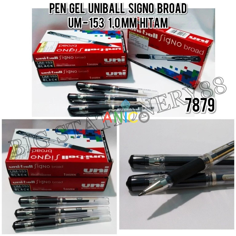 

PEN GEL / PULPEN / PENA / UNIBALL SIGNO BROAD UM-153 1,00 MM