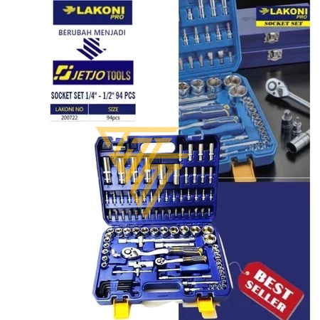 JETJO / LAKONI PRO KUNCI SOK SET KUNCI SHOCK SOCKET SET 94 PCS 200722