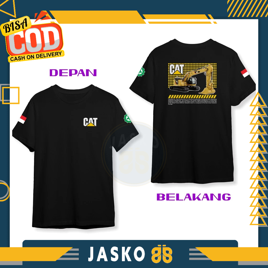 Baju Tshirt Excavator Caterpillar Streetwaer DB Kaos Distro