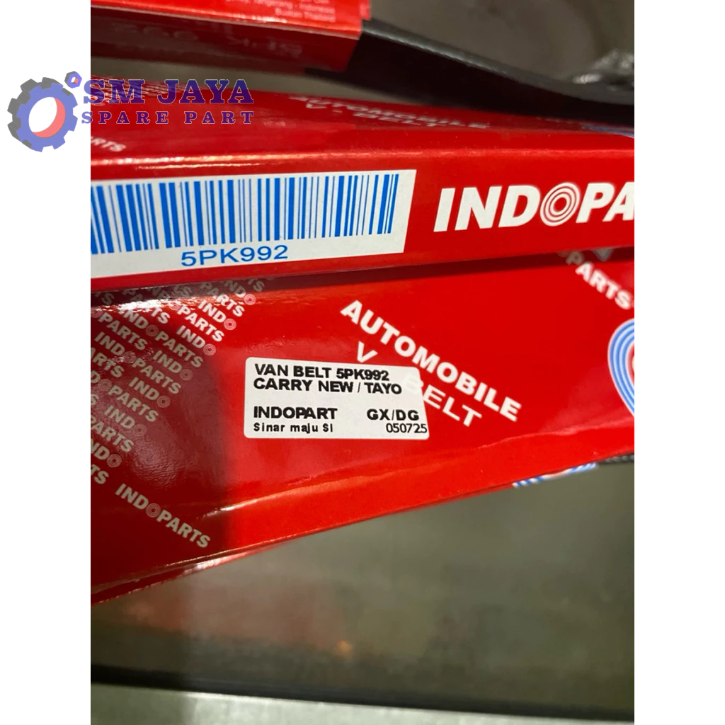 VAN BELT CARRY NEW/TAYO 5PK992 INDOPARTS