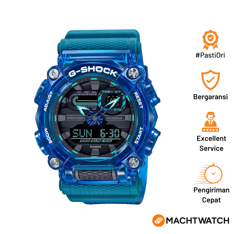 [PAYDAY SALE] Jam Tangan Pria Casio G-Shock GA-900SKL-2ADR GA900SKL GA-900SKL Sound Wave Series Blue