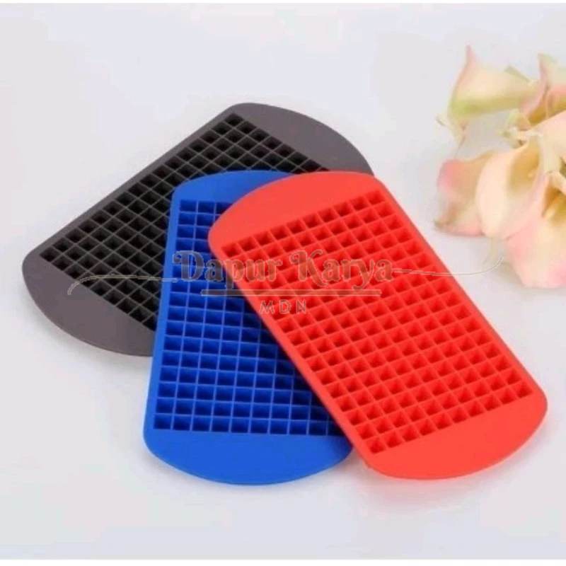 Cetakan Es Batu Silikon 160 Lubang Kecil BPA FREE Anti Pecah - Dapur Karya Mdm