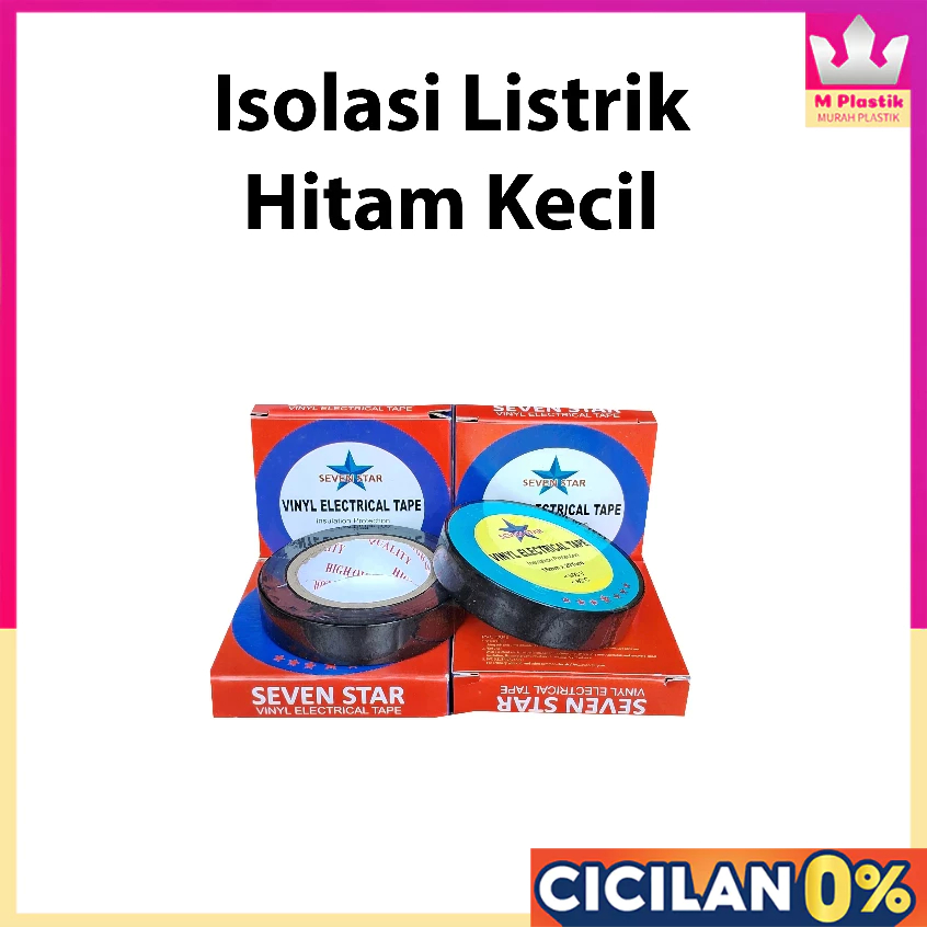 Isolasi Listrik Hitam Kecil @ Pack | peralatan kantor
