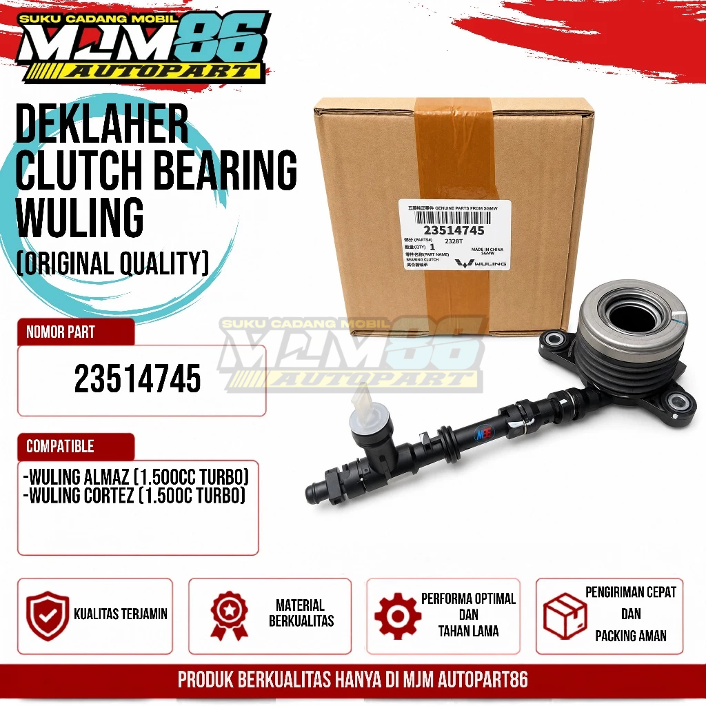 Drek Laher Deklaher Wuling Almaz Cortez 1.5 Turbo Release Bearing Clutch Ori 23514745