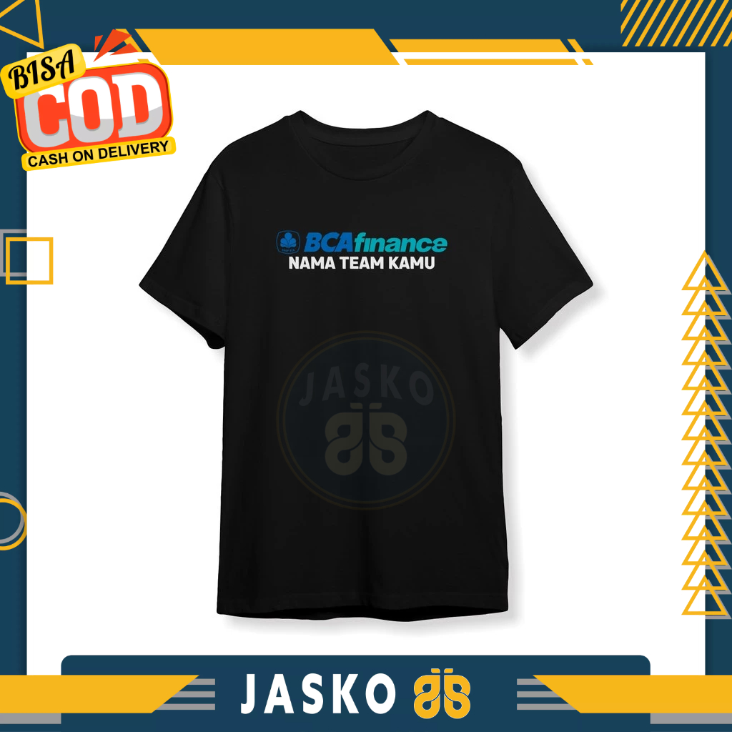 Baju Tshirt BCA Finance Logo Gratis Nama Team Kamu Baju Perusahaan