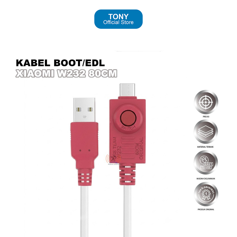 OSS TEAM KABEL BOOT/EDL XIAOMI W232 80CM ORIGINAL - KABEL EDL PROFESIONAL UNTUK FLASHING DAN DIAGNOS