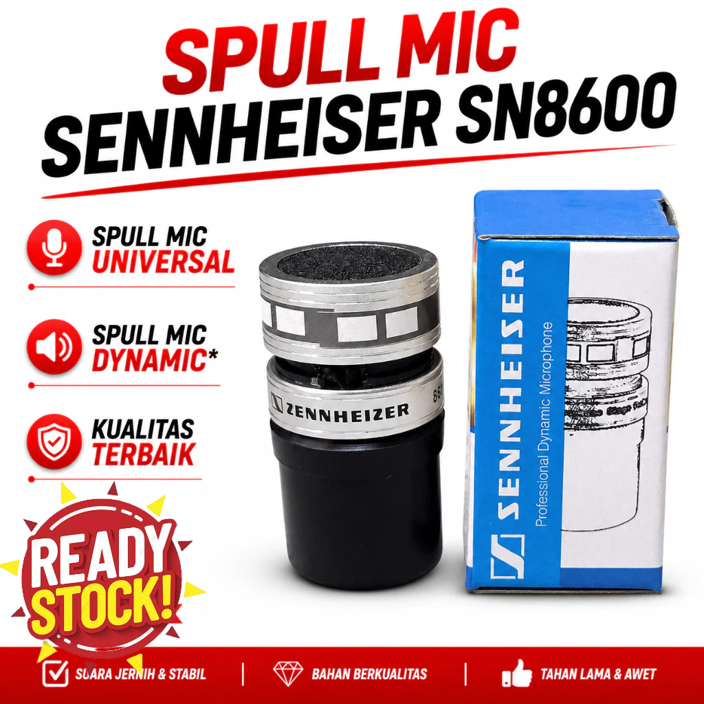 SPUL SPULL MIC SENNHEISER SN8600 MICROPHONE PROFESSIONAL DYNAMIC SPOOL