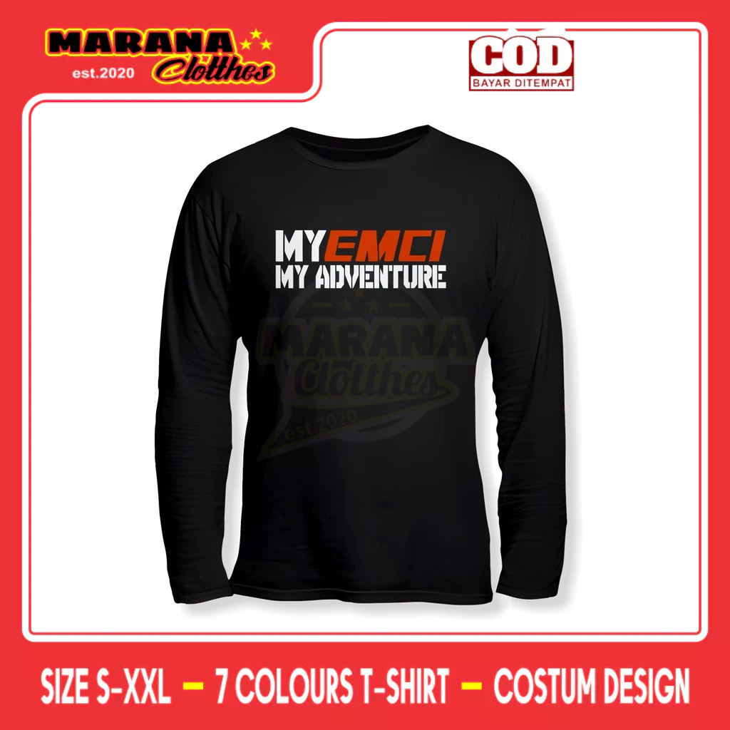 Kaos ELF MANIA MY ADVENTURE Lengan Panjang Baju Otomotif