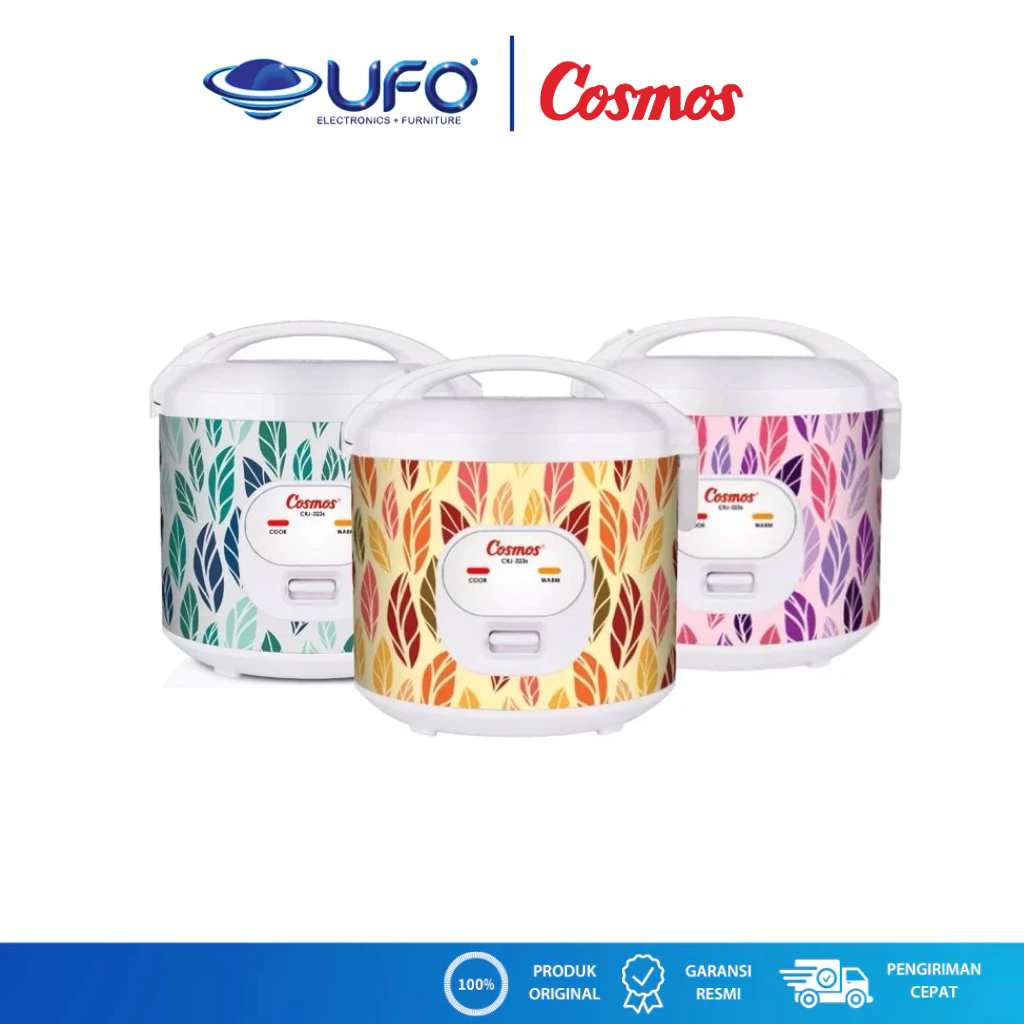 Cosmos Rice Cooker CRJ 323 S Anti Lengket 1,8 Liter Daya 400 W SO/SV/WG